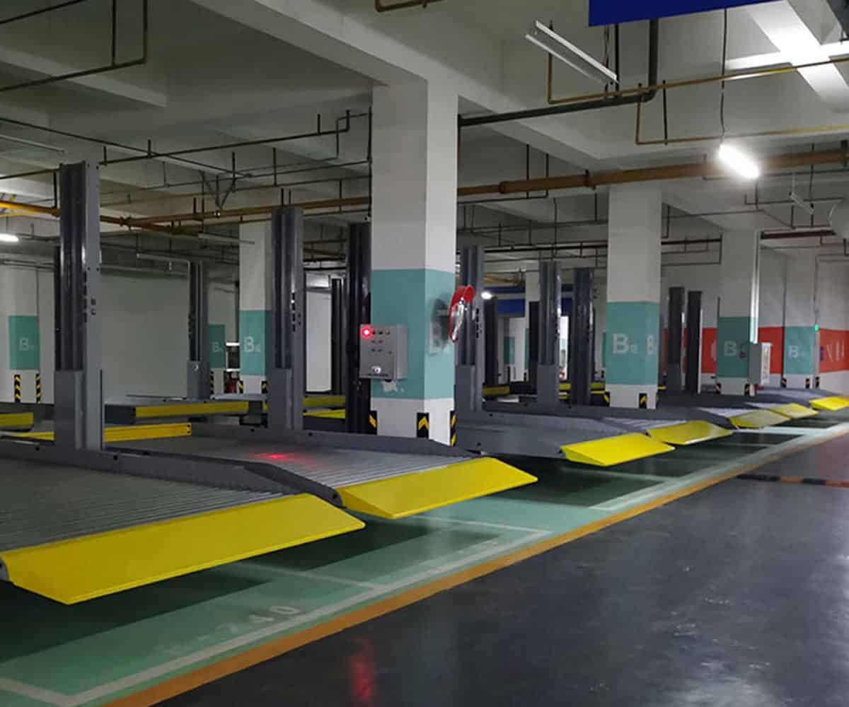 威遠二層升降平移停車立體車庫出租