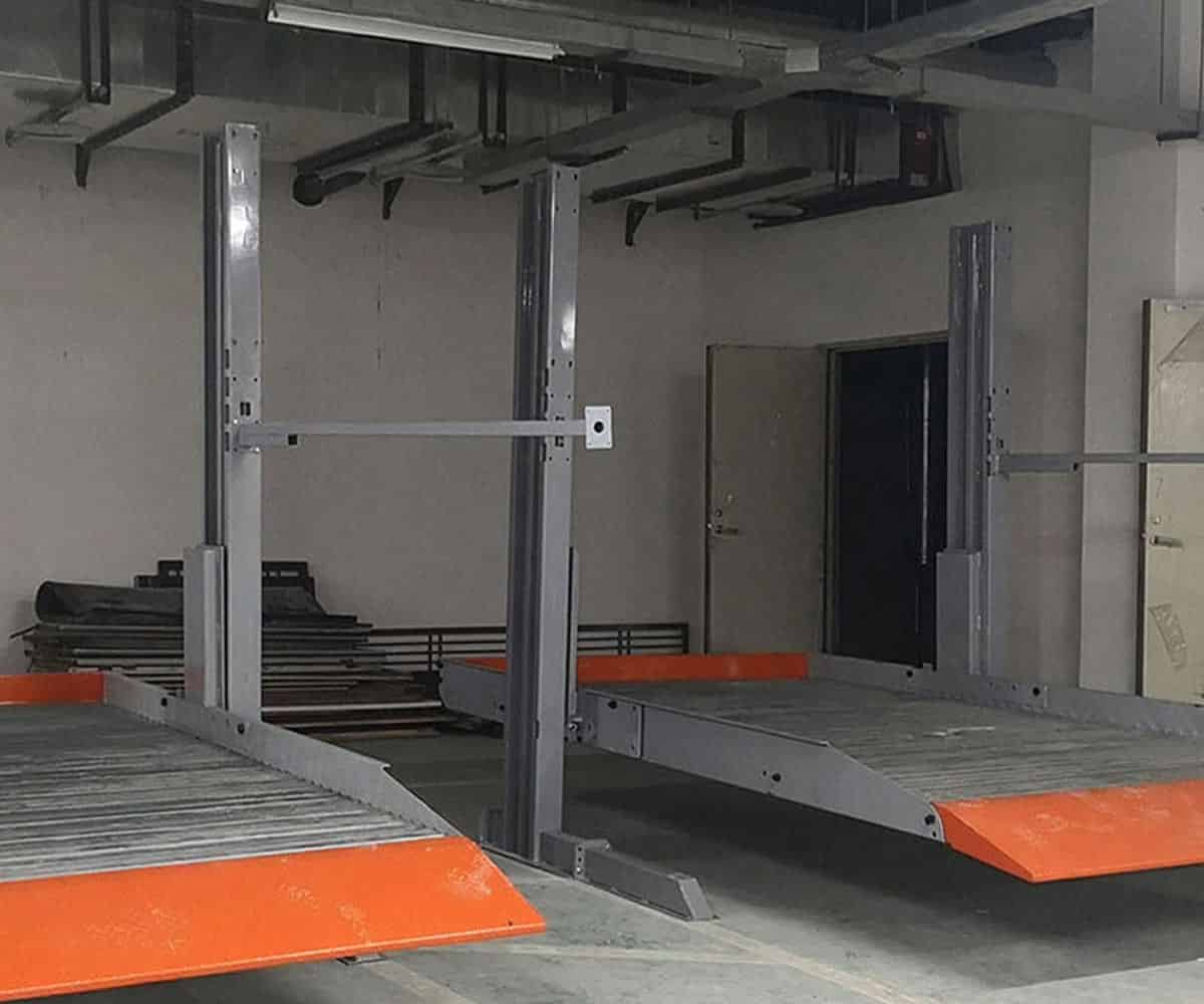 得榮兩層升降式立體車庫停車設備價格