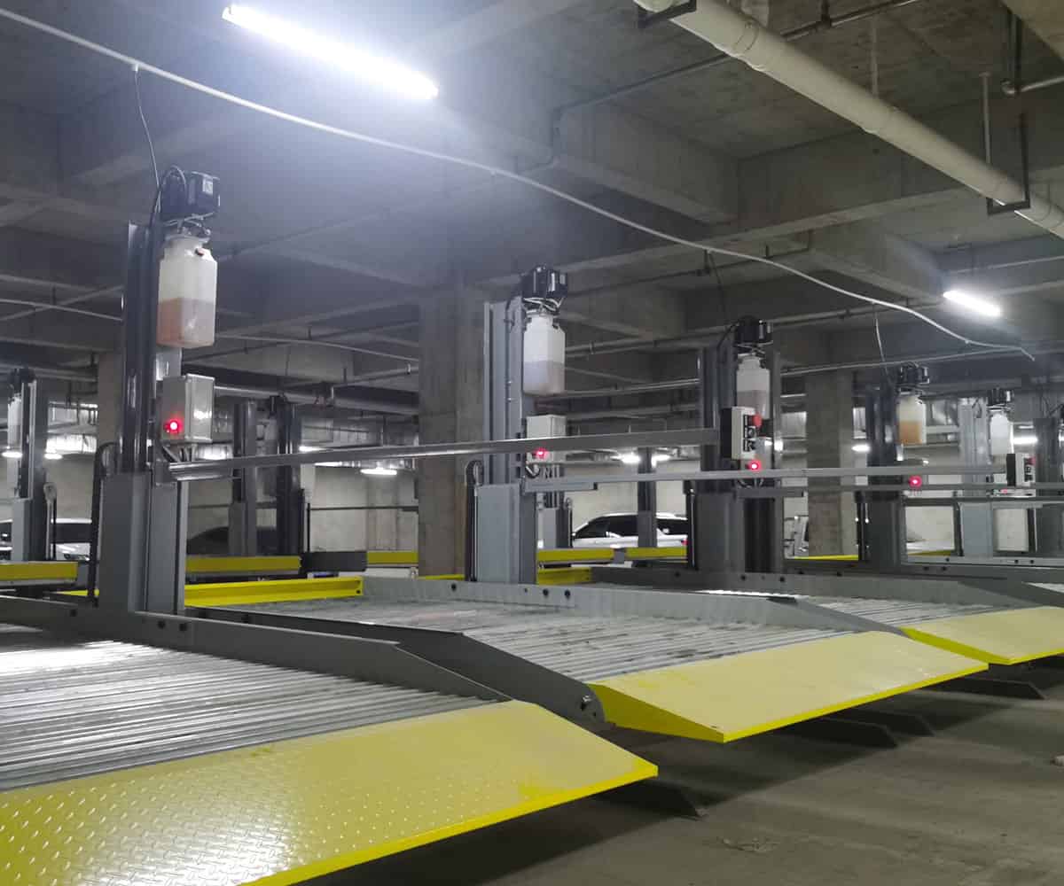 雅江兩層升降橫移機械式立體車庫改造