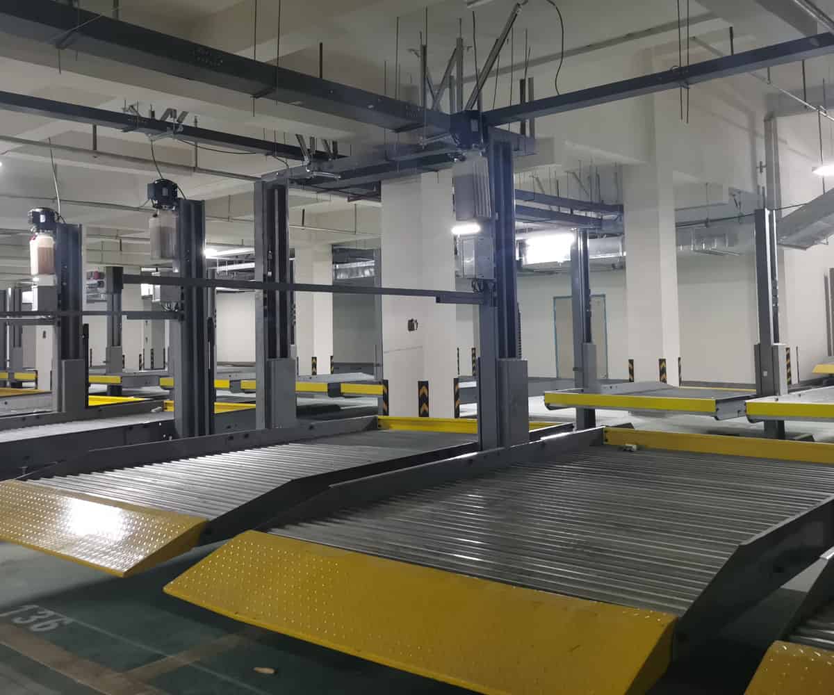 雅江左右橫移機械立體車庫改造