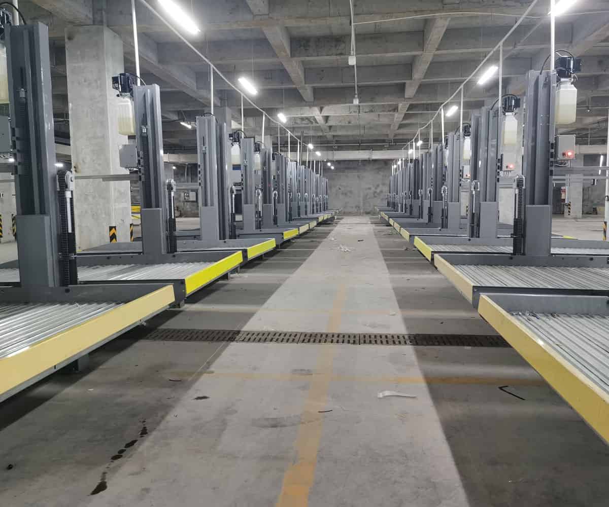 得榮2層升降式立體停車庫回收