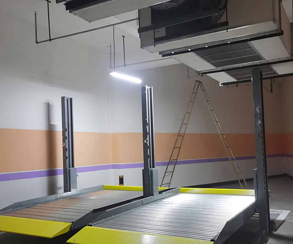 蘆山兩層升降機械式停車庫出租