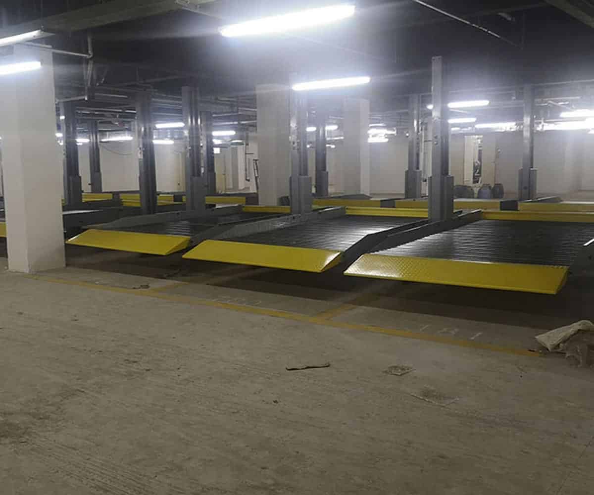 郫都二層PSH型停車位拆除