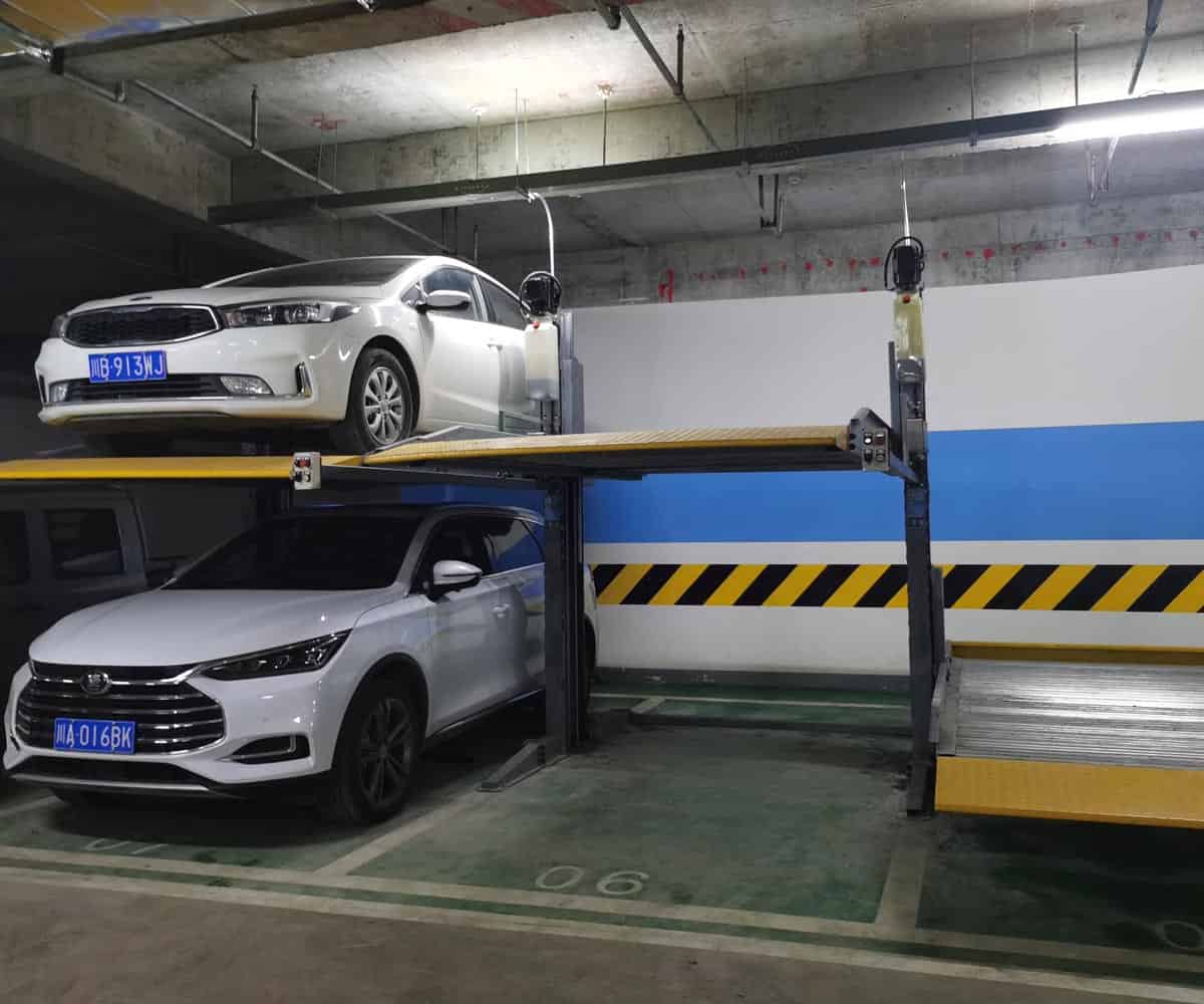 郫都二層簡易升降類立體停車庫