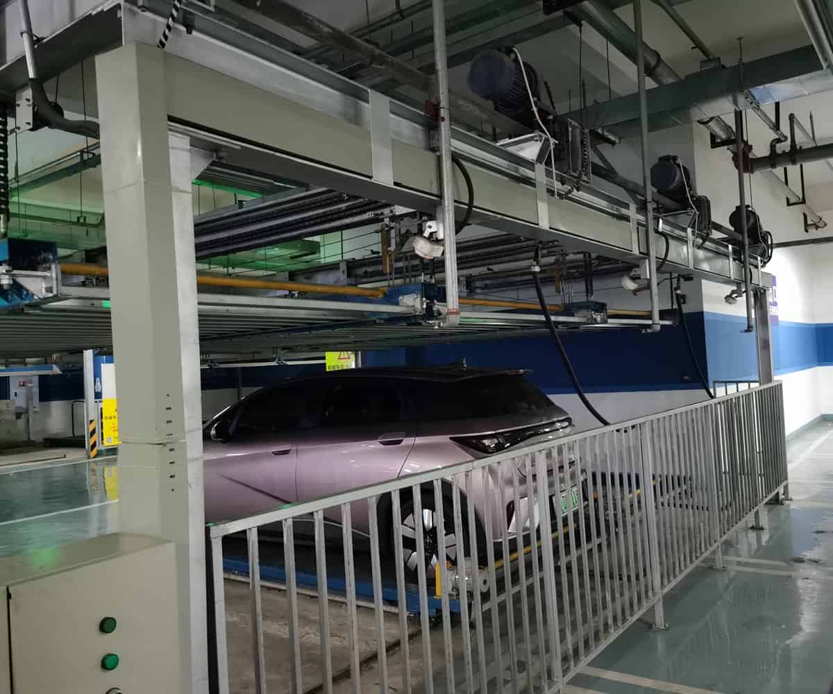威遠單列PSH2二層升降橫移機械式立體停車設備