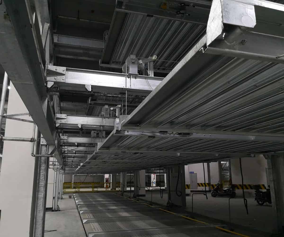 遂寧負二正三地坑式PSH5D2五層升降橫移機械式立體停車設備